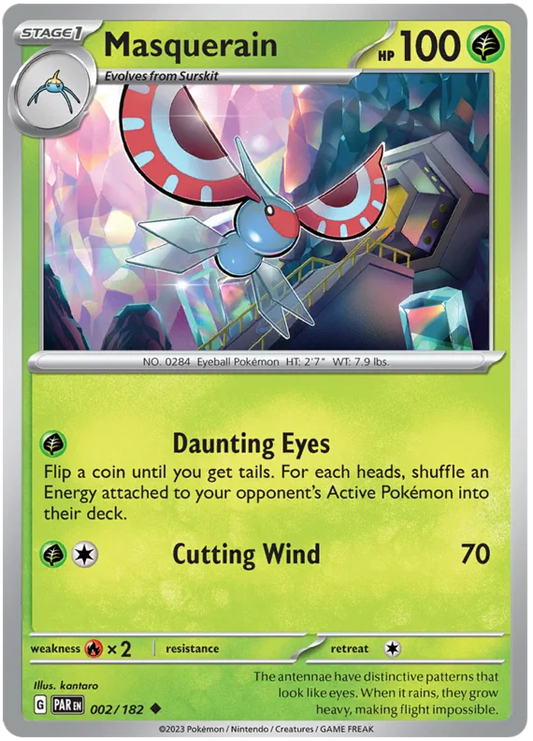 2023 Pokemon - SV04 Paradox Rift - Masquerain - 002/182