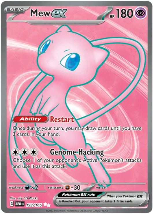 Pokemon - SV151 Scarlet & Violet 151 - Mew ex - 193/165