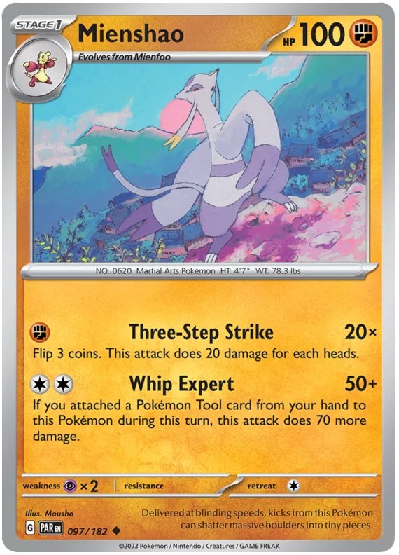 Pokemon - SV04 Paradox Rift - Mienshao - 097/182