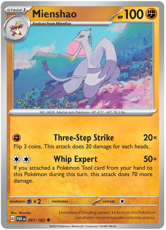 Pokemon - SV04 Paradox Rift - Mienshao - 097/182