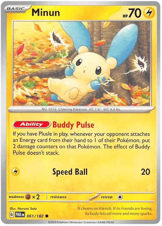 Pokemon - SV04 Paradox Rift - Minun - 061/182