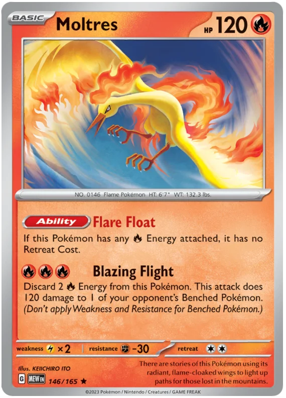 Pokemon - SV151 Scarlet & Violet 151 - Moltres - 146/165