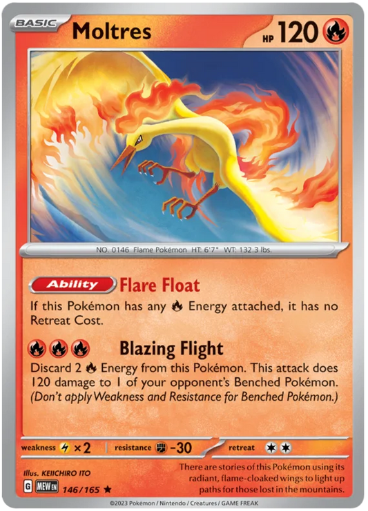 Pokemon - SV151 Scarlet & Violet 151 - Moltres - 146/165