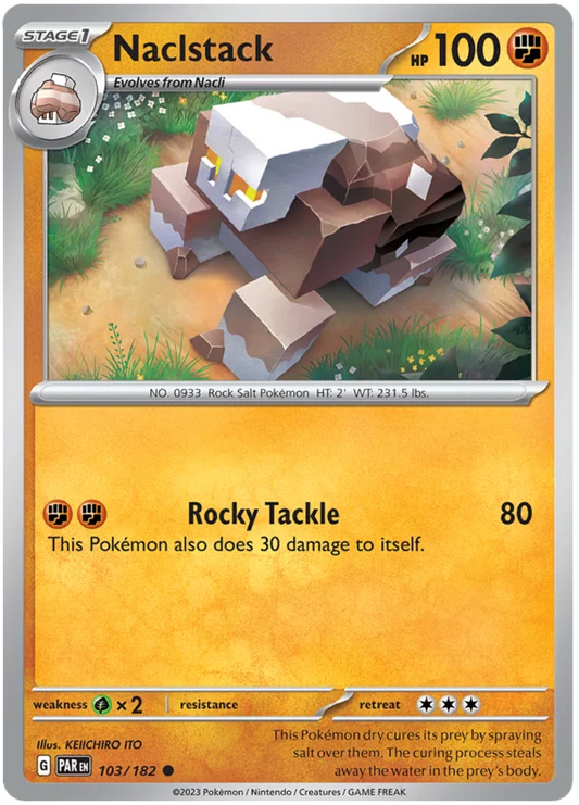 Pokemon - SV04 Paradox Rift - Naclstack - 103/182