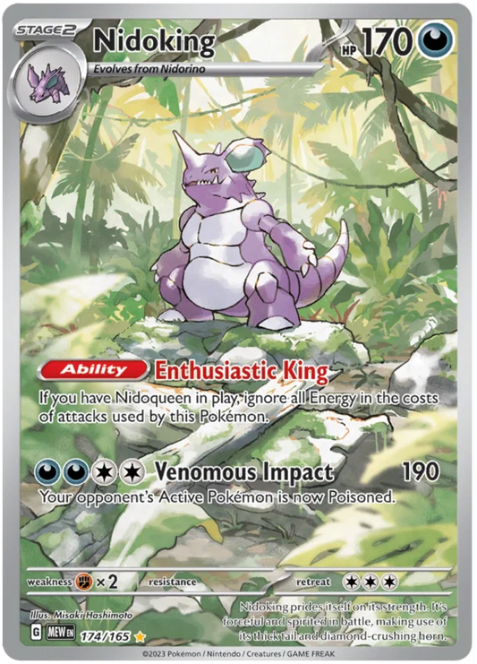 Pokemon - SV151 Scarlet & Violet 151 - Nidoking - 174/165