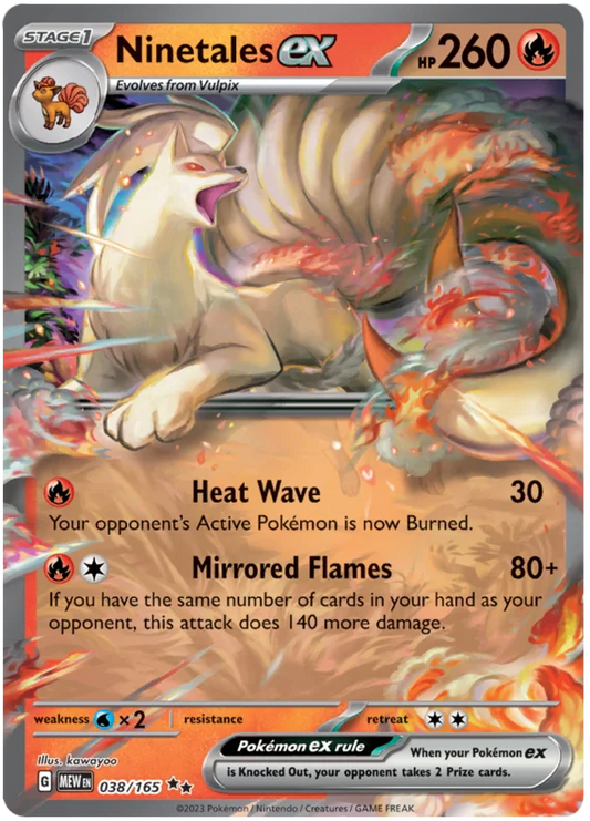 Pokemon - SV151 Scarlet & Violet 151 - Ninetales ex - 038/165