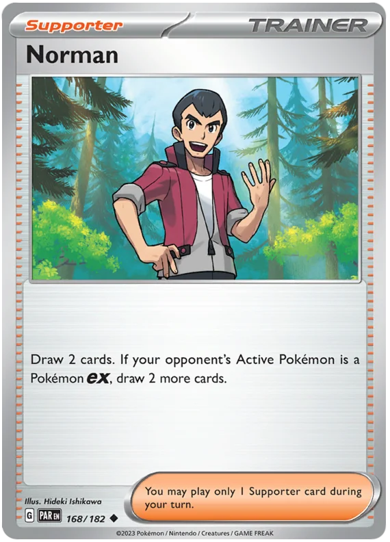 Pokemon - SV04 Paradox Rift - Norman - 168/182