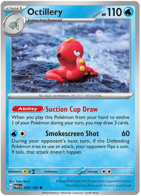 2023 Pokemon - SV04 Paradox Rift - Octillery - 034/182