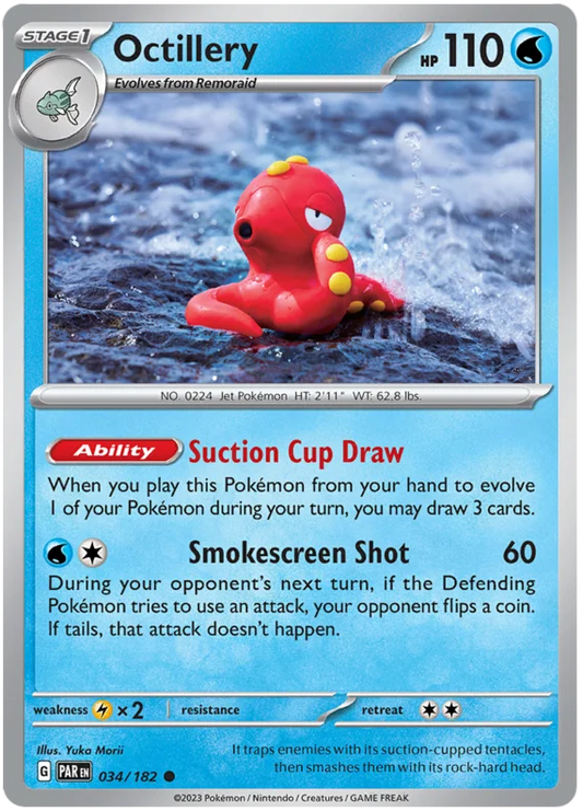 2023 Pokemon - SV04 Paradox Rift - Octillery - 034/182