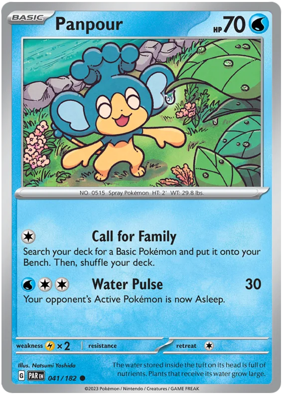 2023 Pokemon - SV04 Paradox Rift - Panpour - 041/182