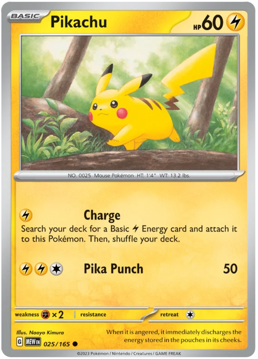 Pokemon - SV151 Scarlet & Violet 151 - Pikachu - 025/165