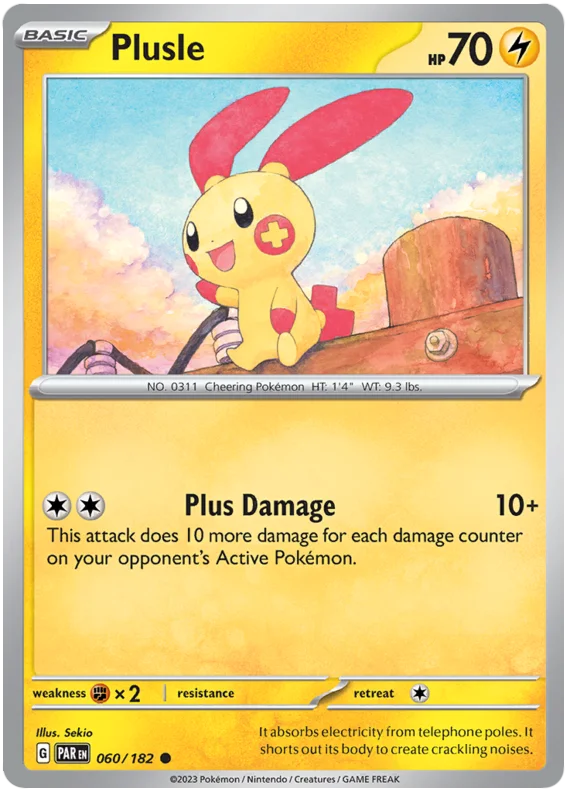 Pokemon - SV04 Paradox Rift - Plusle - 060/182