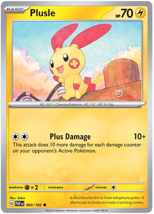 Pokemon - SV04 Paradox Rift - Plusle - 060/182