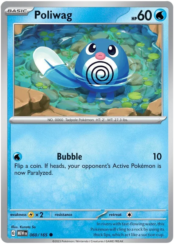 Pokemon - SV151 Scarlet & Violet 151 - Poliwag - 060/165