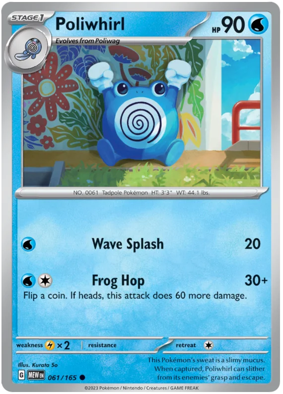 Pokemon - SV151 Scarlet & Violet 151 - Poliwhirl - 061/165