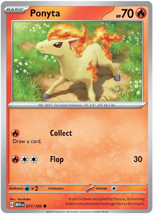 Pokemon - SV151 Scarlet & Violet 151 - Ponyta - 077/165