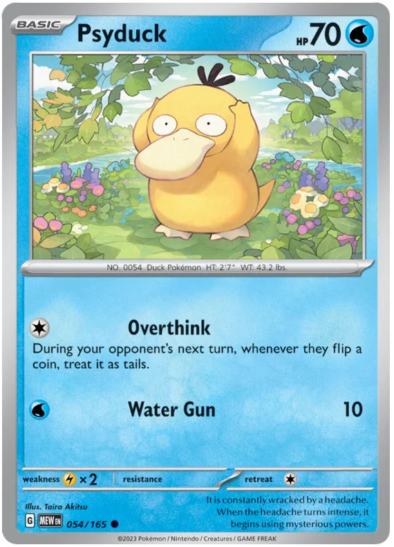 Pokemon - SV151 Scarlet & Violet 151 - Psyduck - 054/165