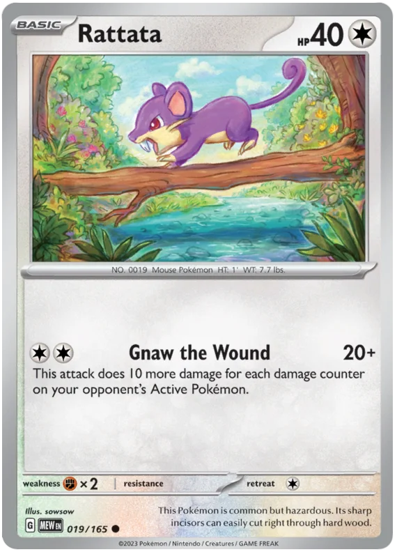 Pokemon - SV151 Scarlet & Violet 151 - Rattata - 019/165