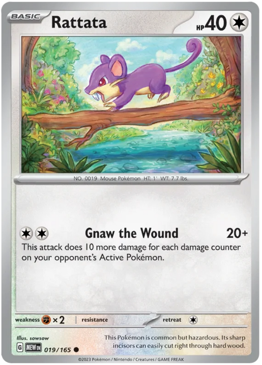 Pokemon - SV151 Scarlet & Violet 151 - Rattata - 019/165