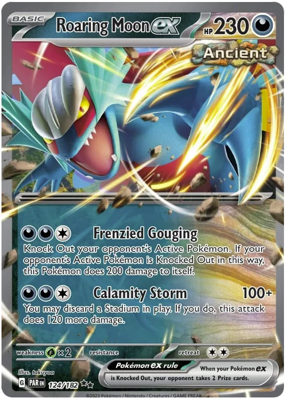 Pokemon - SV04 Paradox Rift - Roaring Moon ex - 124/182