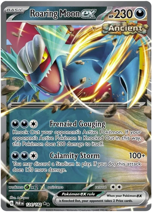 Pokemon - SV04 Paradox Rift - Roaring Moon ex - 124/182