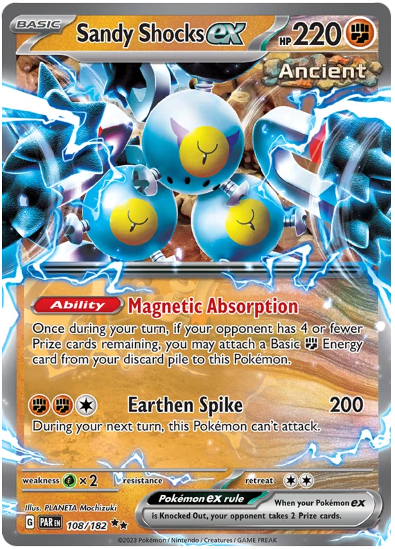 2023 Pokemon - SV04 Paradox Rift - Sandy Shocks ex - 108/182