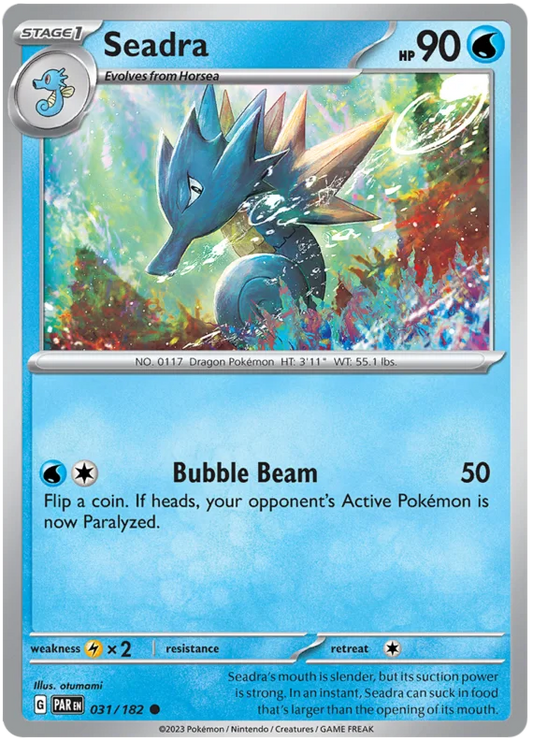 2023 Pokemon - SV04 Paradox Rift - Seadra - 031/182