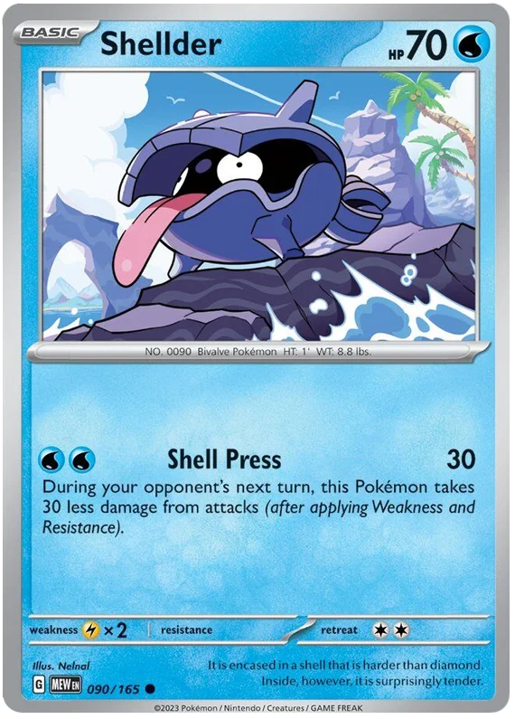 Pokemon - SV151 Scarlet & Violet 151 - Shellder - 090/165