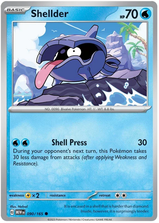 Pokemon - SV151 Scarlet & Violet 151 - Shellder - 090/165