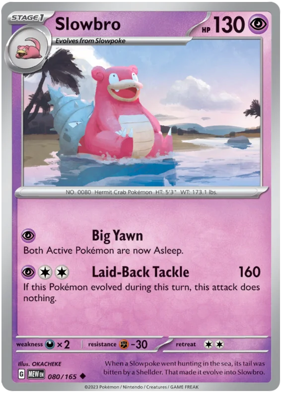 Pokemon - SV151 Scarlet & Violet 151 - Slowbro - 080/165