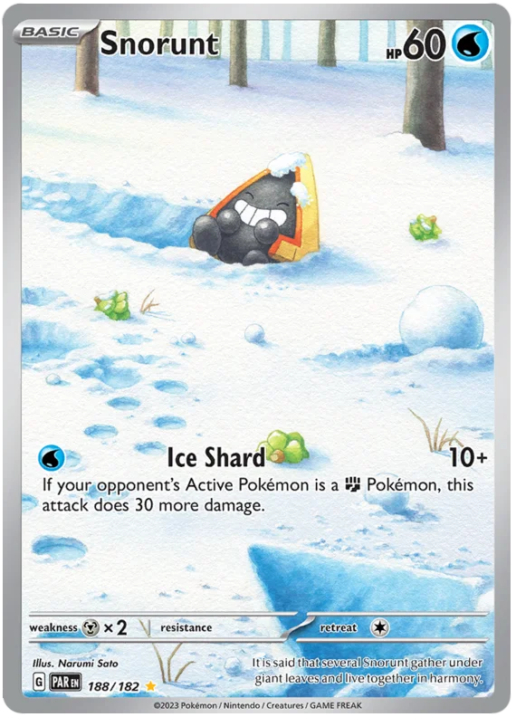 Pokemon - SV04 Paradox Rift - Snorunt - 188/182