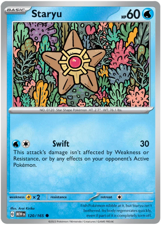 Pokemon - SV151 Scarlet & Violet 151 - Staryu - 120/165