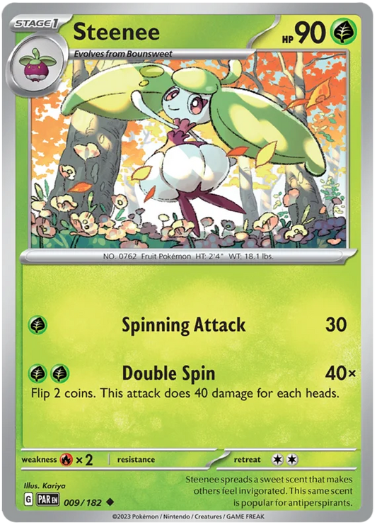 2023 Pokemon - SV04 Paradox Rift - Steenee - 009/182