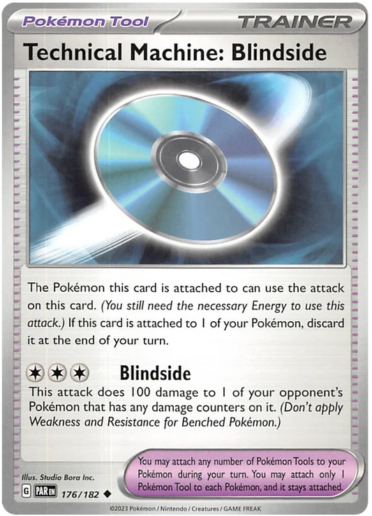 Pokemon - SV04 Paradox Rift - Technical Machine: Blindside - 176/182