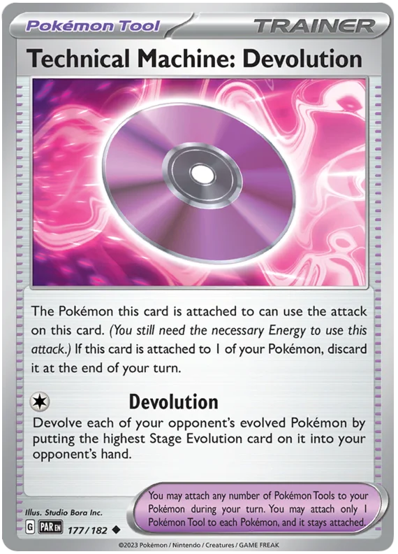 Pokemon - SV04 Paradox Rift - Technical Machine: Devolution - 177/182