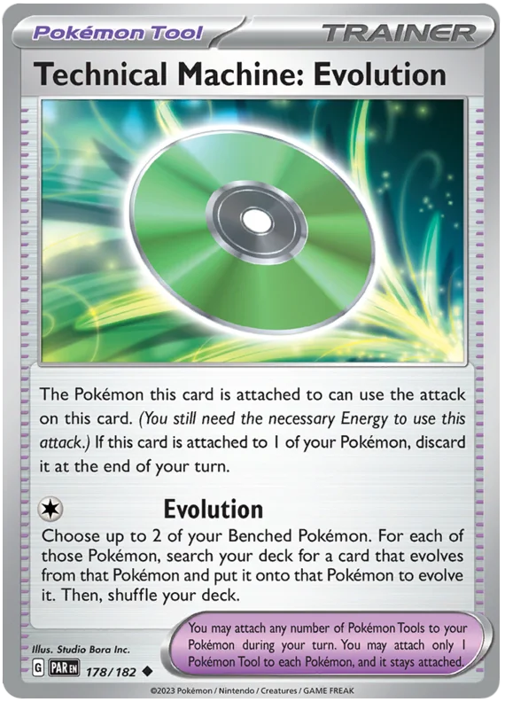 Pokemon - SV04 Paradox Rift - Technical Machine: Evolution - 178/182