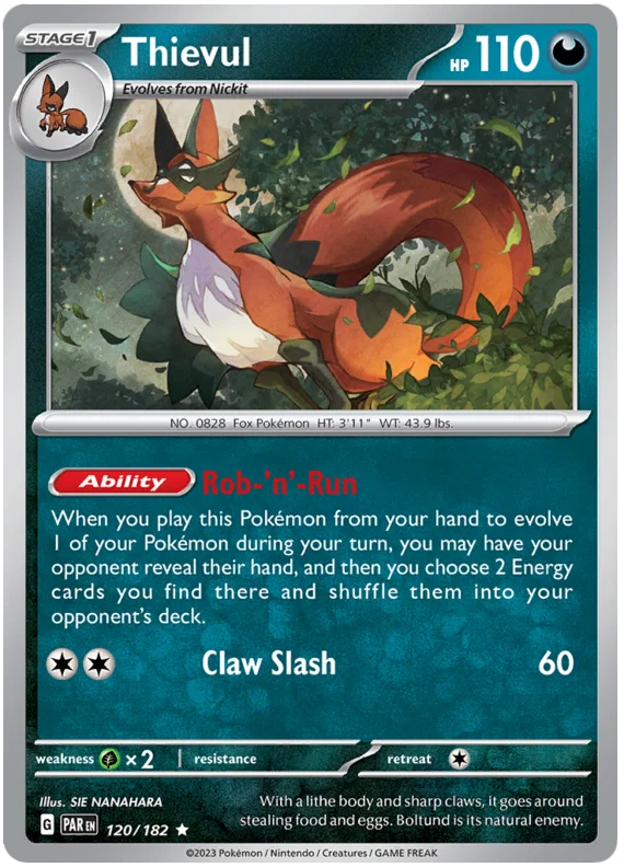 Pokemon - SV04 Paradox Rift - Thievul - 120/182