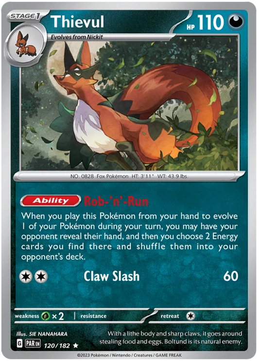 Pokemon - SV04 Paradox Rift - Thievul - 120/182