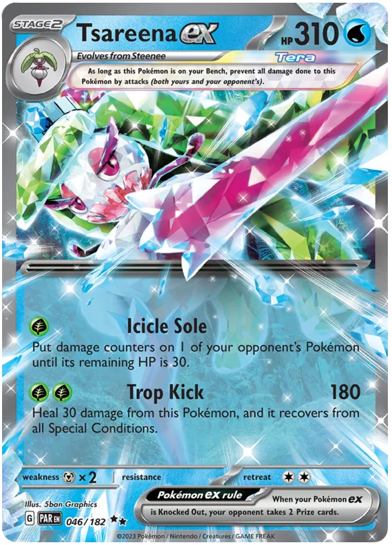 2023 Pokemon - SV04 Paradox Rift - Tsareena ex - 046/182