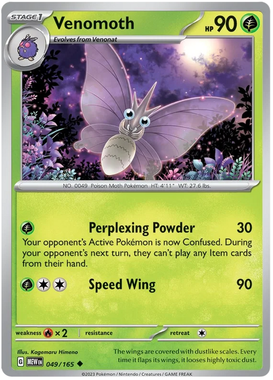 Pokemon - SV151 Scarlet & Violet 151 - Venomoth - 049/165