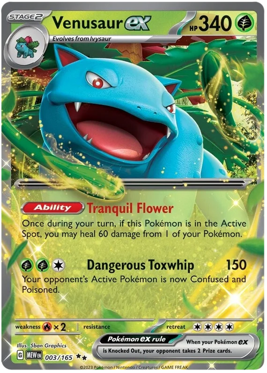 Pokemon - SV151 Scarlet & Violet 151 - Venusaur ex - 003/165