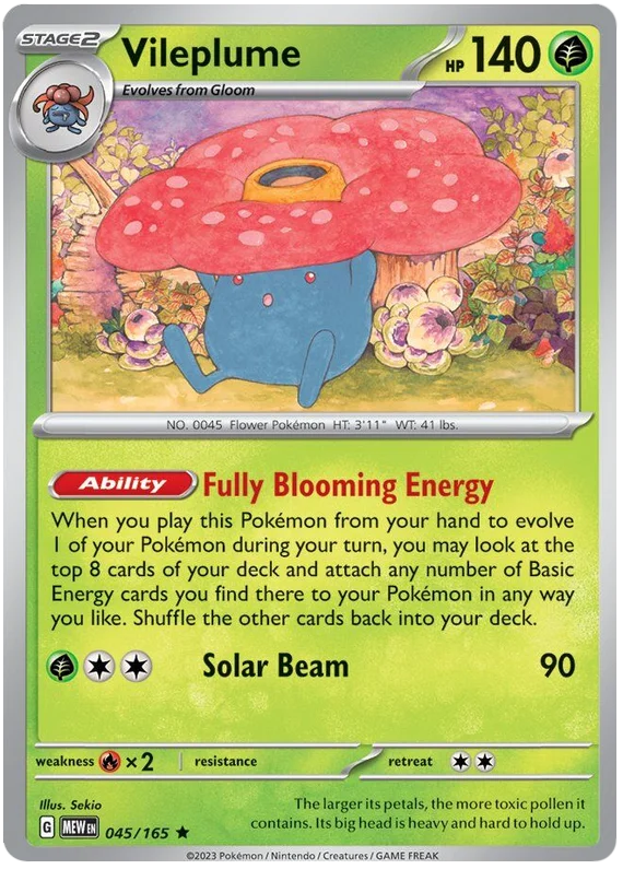 Pokemon - SV151 Scarlet & Violet 151 - Vileplume - 045/165