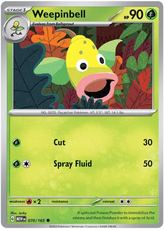 Pokemon - SV151 Scarlet & Violet 151 - Weepinbell - 070/165