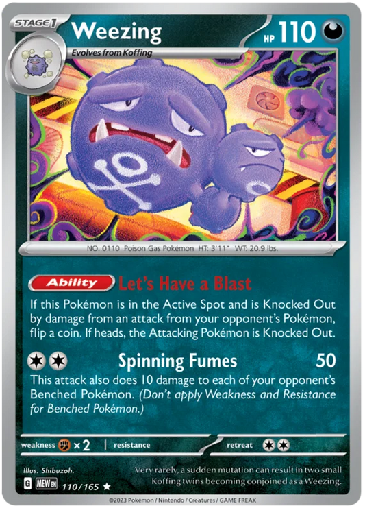 Pokemon - SV151 Scarlet & Violet 151 - Weezing - 110/165