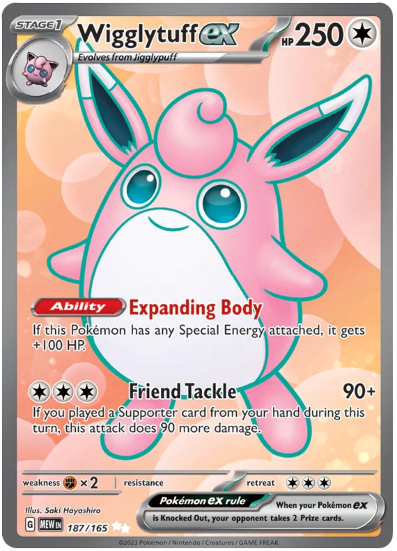 Pokemon - SV151 Scarlet & Violet 151 - Wigglytuff ex - 187/165