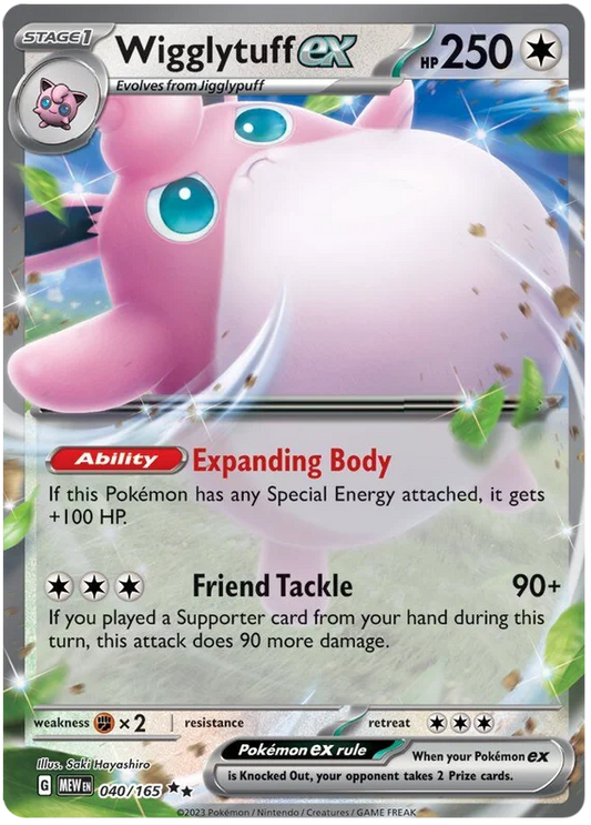 Pokemon - SV151 Scarlet & Violet 151 - Wigglytuff ex - 040/165