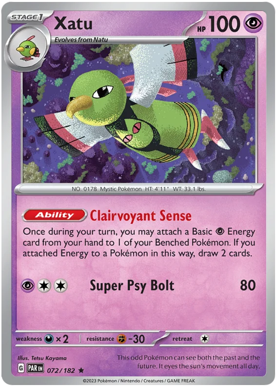 Pokemon - SV04 Paradox Rift - Xatu - 072/182