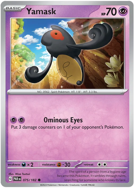 Pokemon - SV04 Paradox Rift - Yamask - 075/182