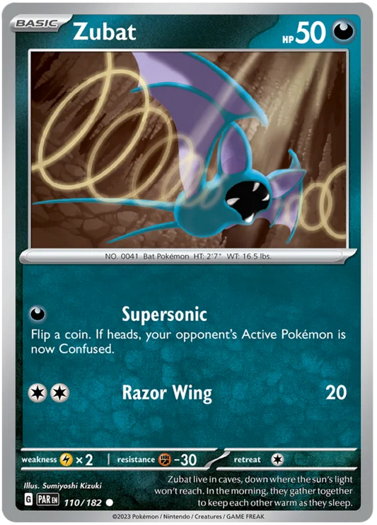 Pokemon - SV04 Paradox Rift - Zubat - 110/182