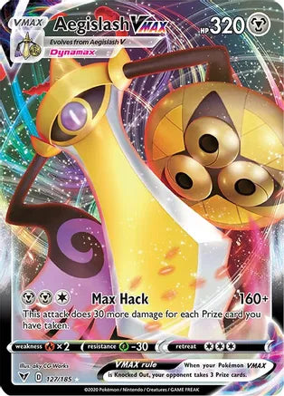 2021 Pokemon Aegislash Vmax - Ultra Rare - Holo - #127